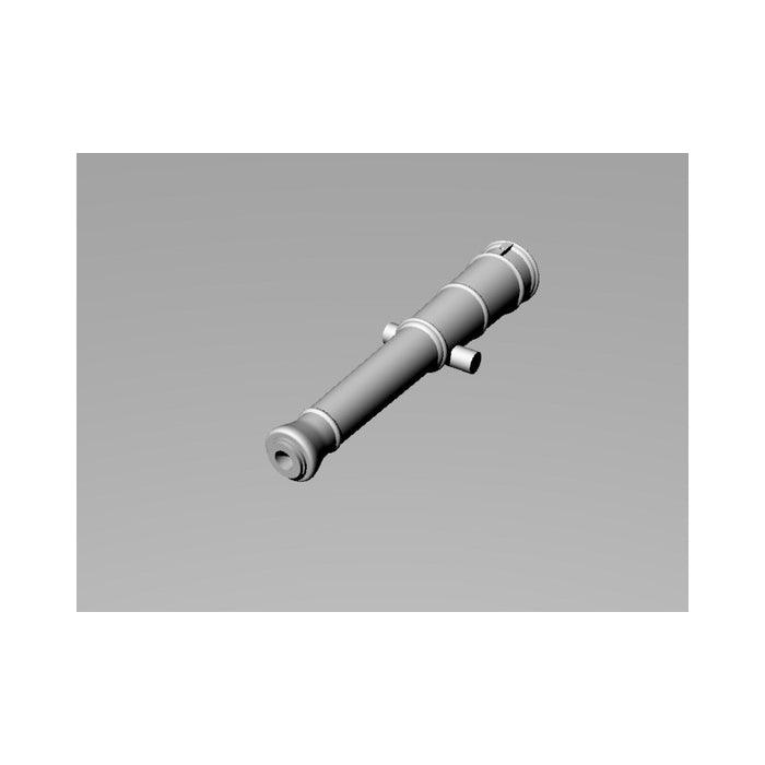 Image of Seahorse's 4pcs 22mm 3D Printed Gun Barrels, showcasing high-detail and precision craftsmanship, perfect for adding realism to scale model ships.