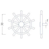 Steering Wheel 18mm Brass RB Model 00818