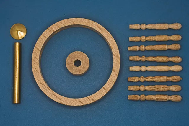 Photo of RB Model 13135 Wooden Steering Wheel with 8 Spokes - 35mm Diameter