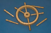 Photo of RB Model 13135 Wooden Steering Wheel with 8 Spokes - 35mm Diameter