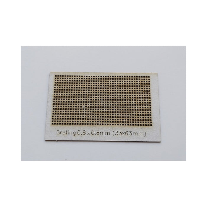 Close-up image of Seahorse Precision Gratings 0.8x0.8mm, showcasing the intricate detail and quality craftsmanship ideal for model shipbuilding and architectural projects.