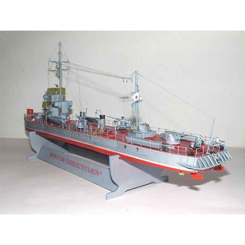 Photo of the Card Model Kit of Soviet Monitor Zhelezniakov 1:100 by Orel Publishing
