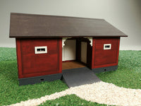 Photo of Storehouse 1:87 Scale Vessel Railway Miniatures Laser-Cut Card Model Kit with paints and brushes