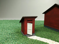 Photo of Storehouse 1:87 Scale Vessel Railway Miniatures Laser-Cut Card Model Kit with paints and brushes