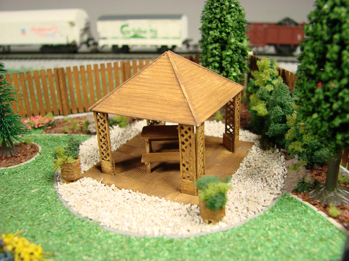 Photo of Summerhouse II 1:87 Scale Vessel Railway Miniatures Laser-Cut Card Model Kit