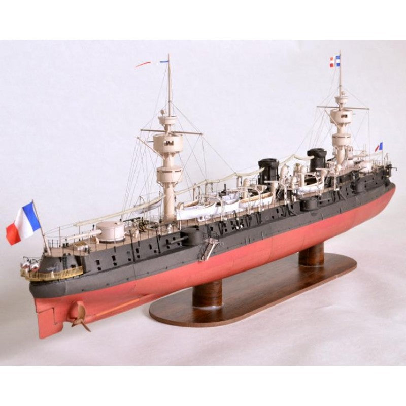 Photo of French armored cruiser Chanzy 1894 card model kit 1:250 by Orel Publishing