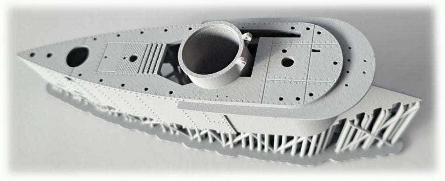 Photo of RCSubs 035-RE resin detail upgrade set for XXVII B Seehund 1:35 Bronco CB35053