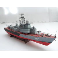 Photo of the Mirage small missile ship 1:200 card model kit from Orel Publishing 127