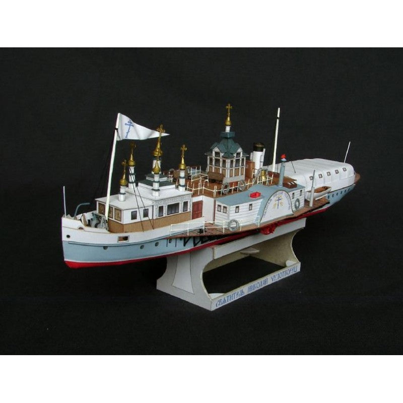 Photo of Orel Saint Nicholas the Wonderworker 1:200 card model kit No. 133 Russian floating church steamer