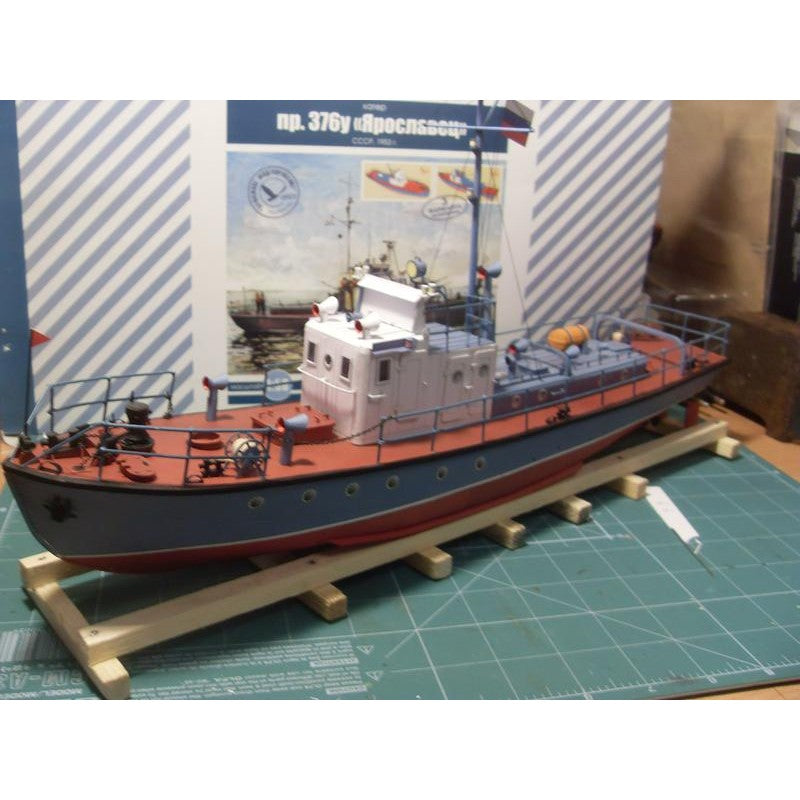 Photo of Yaroslavets Project 376U boat card model kit 1:50 by Orel Publishing
