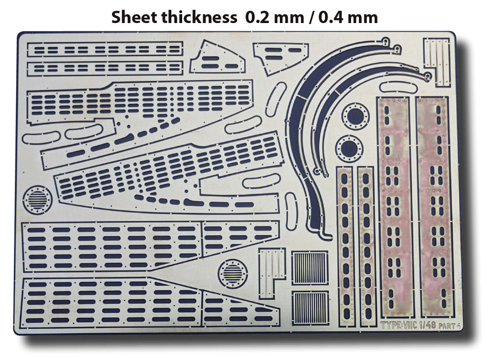 Photo of Photo-Etched Upgrade Set for VIIC 1/48 Arkmodel 7602K RCSubs 0140 and 0150