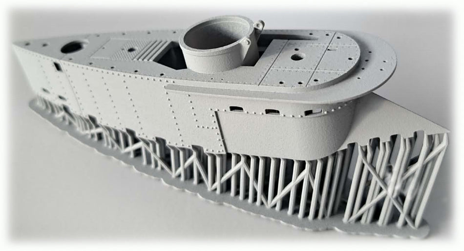 Photo of RCSubs 035-RE resin detail upgrade set for XXVII B Seehund 1:35 Bronco CB35053