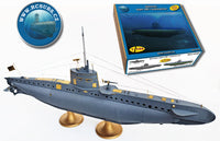 Photo of the German Type UB I Submarine resin model kit in 1:72 or 1:144 scale by RC Subs, showcasing fine historical details.