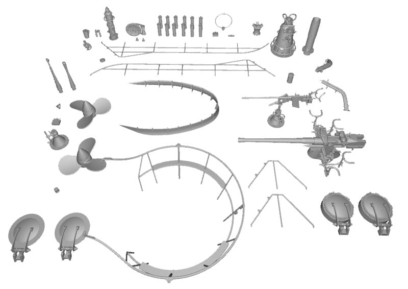 Photo of VIIC Upgrade Resin Set for Revell 05015 1:72 RCSubs