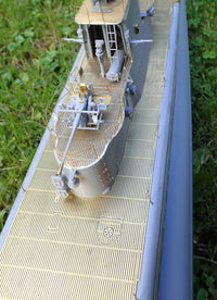 Photo of photo-etched brass deck detail set for USS GATO submarine 1:72 Revell 05047 by RCSubs