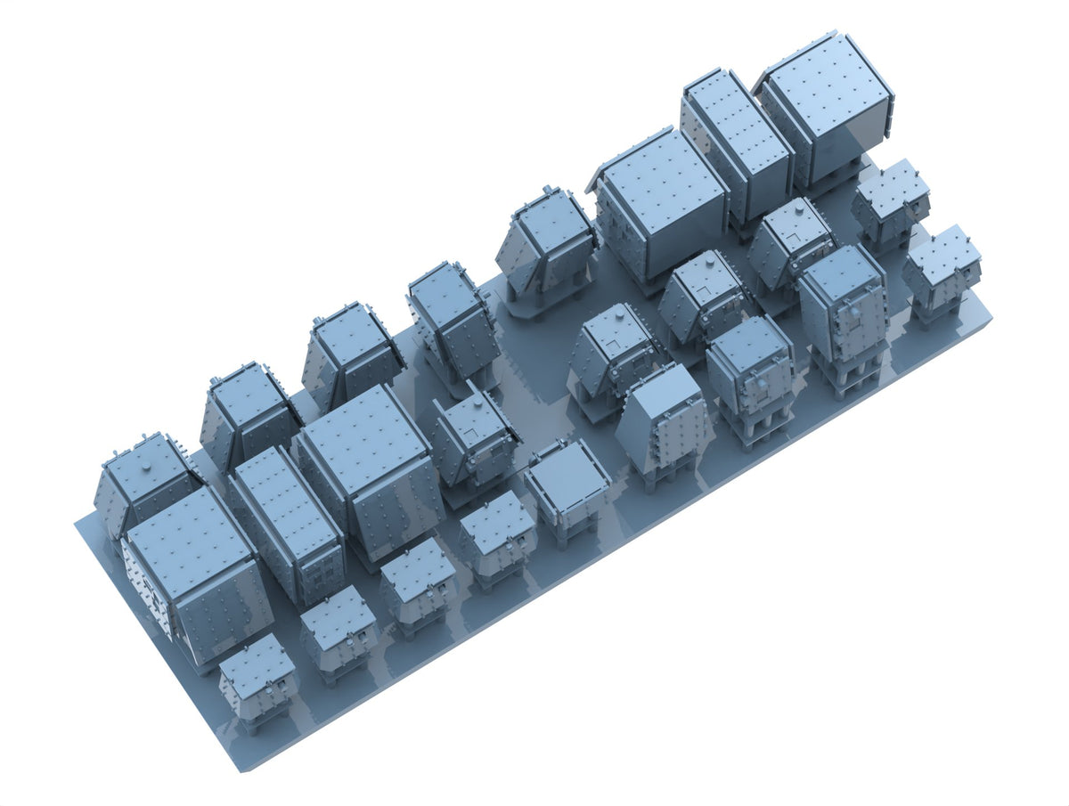 Photo of Ammunition & Weapon Stowage Set 1:200 HS Model HSM-U200071S resin upgrade parts