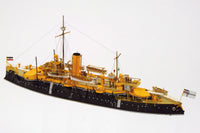 Photo of SMS Beowulf card model kit 1/250 by HMV – detailed German coast defense battleship papermodel