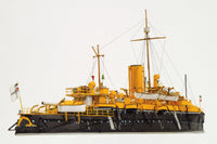 Photo of SMS Beowulf card model kit 1/250 by HMV – detailed German coast defense battleship papermodel