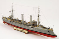 Photo of HMV card model kit SMS Undine 1:250 scale paper model ship with full hull and waterline build options