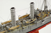 Photo of HMV card model kit SMS Undine 1:250 scale paper model ship with full hull and waterline build options