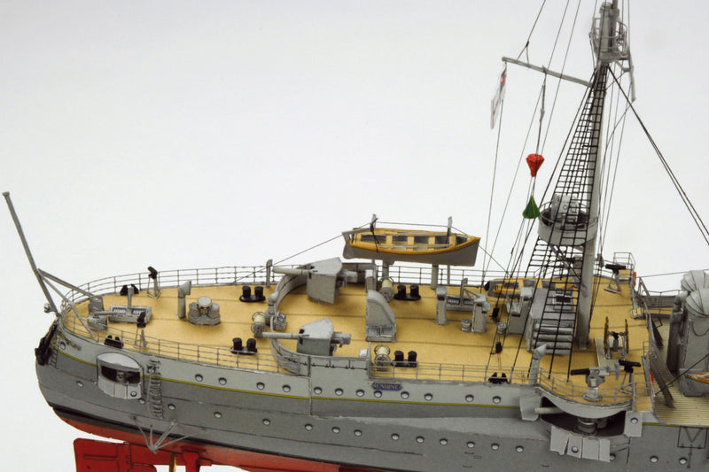 Photo of HMV card model kit SMS Undine 1:250 scale paper model ship with full hull and waterline build options