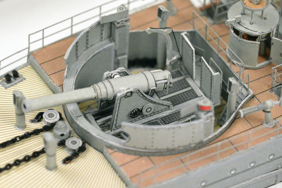 Photo of HMV Card Model Kit SMS Wespe & SMS Natter 1:250 scale paper model ships with detailed superstructure and dinghies