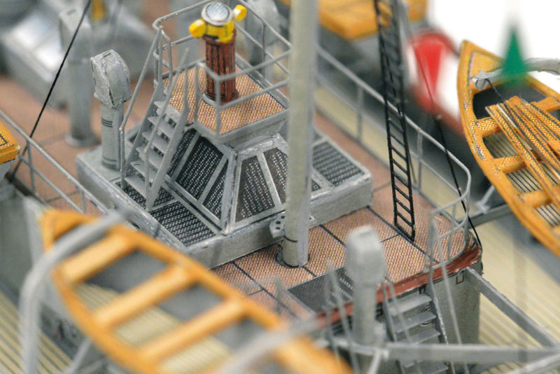 Photo of HMV Card Model Kit SMS Wespe & SMS Natter 1:250 scale paper model ships with detailed superstructure and dinghies