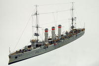 Photo of HMV SMS Emden 1914 Paper Model Kit 1/250 scale with detailed hull, bridge interior, and masts
