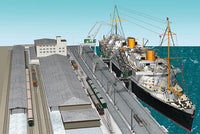 Photo of HMV Card Model Kit Bremen IV 1/250 scale ocean liner with detailed interiors and accessories