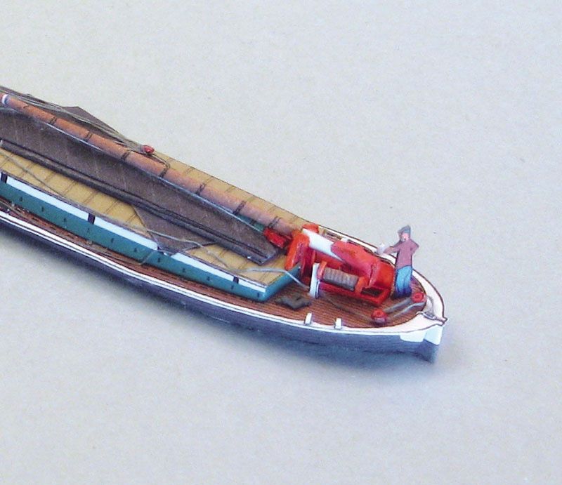Photo of HMV Norfolk Wherries Albion & Gleaner 1:250 scale card model kit with detailed paper parts and historical English sailing vessel design