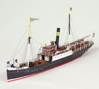 Photo of HMV Freight and Passenger Steamer Albatros 1:250 paper model kit with detailed printed parts designed by Friedrich Pohl