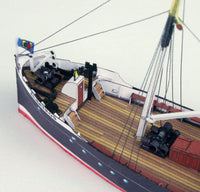 Photo of HMV Freight and Passenger Steamer Albatros 1:250 paper model kit with detailed printed parts designed by Friedrich Pohl