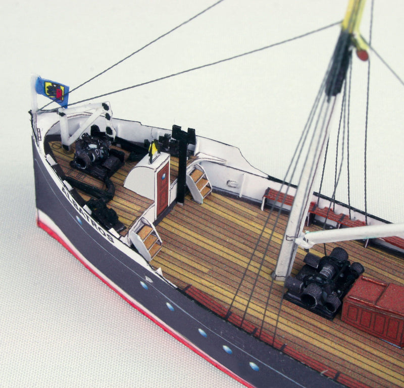 Photo of HMV Freight and Passenger Steamer Albatros 1:250 paper model kit with detailed printed parts designed by Friedrich Pohl