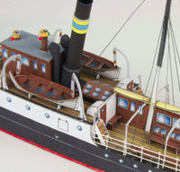 Photo of HMV Freight and Passenger Steamer Albatros 1:250 paper model kit with detailed printed parts designed by Friedrich Pohl