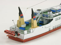 Photo of HMV Wappen von Borkum passenger ship 1/250 scale card model kit designed by Friedrich Pohl