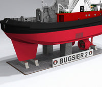 Photo of HMV Card Model Kit Combined Harbour and Seagoing Tug Bugsier 2 and 3 in 1:250 scale papermodel