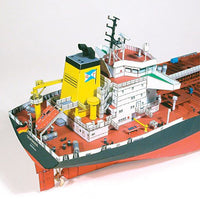 Photo of HMV 1/250 card model kit Double Hull Tanker TMS Seatrout designed by Peter Brandt