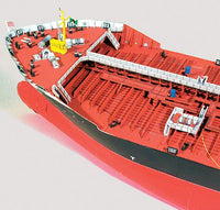 Photo of HMV 1/250 card model kit Double Hull Tanker TMS Seatrout designed by Peter Brandt