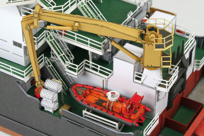 Photo of HMV Emergency Tow Vessel Nordic 1/250 card model kit with full hull and bridge interior options