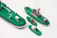 Photo of HMV papermodel kit Rescue Cruiser John T. Essberger, Georg Breusing, Hans Lüken scale 1:250 with detailed rescue boats
