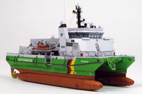 Photo of HMV 1/250 scale paper model kit German Customs Cruiser Helgoland / Borkum with detailed SWATH hull and accessories