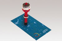 Photo of HMV Lighthouse Tegeler Plate 1/250 paper model kit showing completed lighthouse model with base and printed details