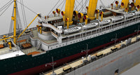 Photo of HMV 25th Anniversary card model kit Kaiser Wilhelm der Große with floating dock in 1:250 scale papercraft edition