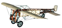 Photo of HMV M.S. Oldtimer-Models Blériot XI 1909 paper model kit designed by Manfred Schmidt in 1:50 scale, showing the detailed vintage airplane.