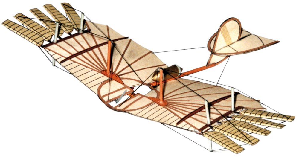 Photo of HMV M.S. Oldtimer-Models Lilienthal Schlagflügelapparat 1:50 scale card model kit by Manfred Schmidt