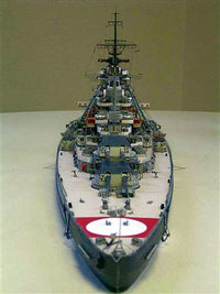 Photo of HMV Battleship Bismarck 1:250 Card Model Kit with camouflage, expert series paper model (103964)