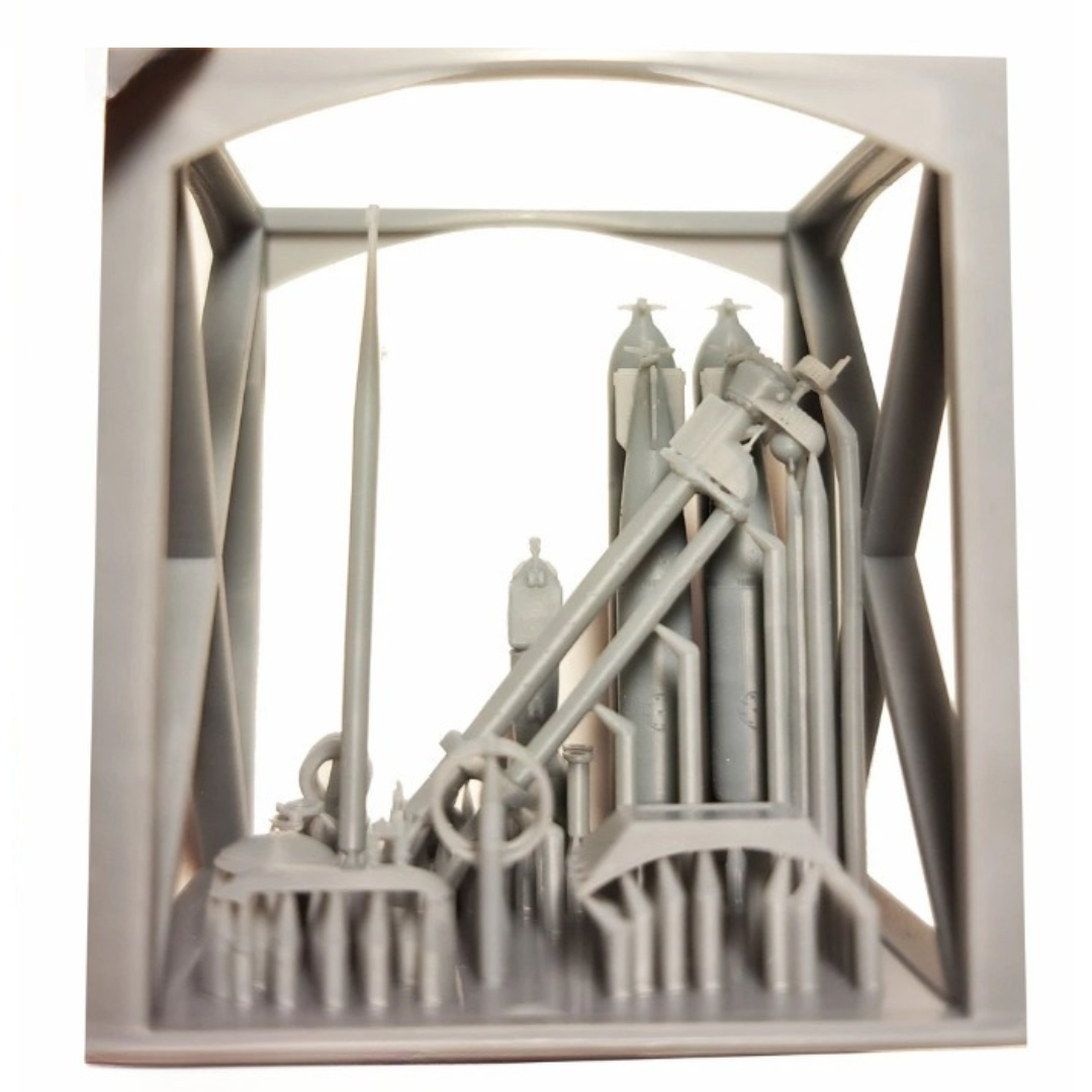 Photo of German U-Boat Type XXIII 1:144 detail set with photo-etched brass and 3D resin parts for Trumpeter model