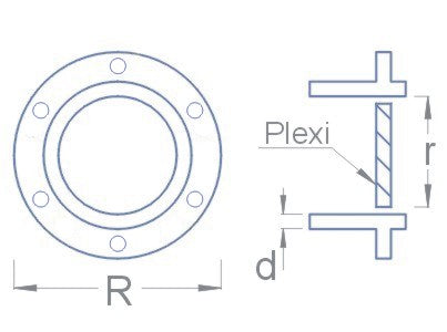 Photo of RB Model 13206 flanged portholes 3x6mm set of 20 for ship models