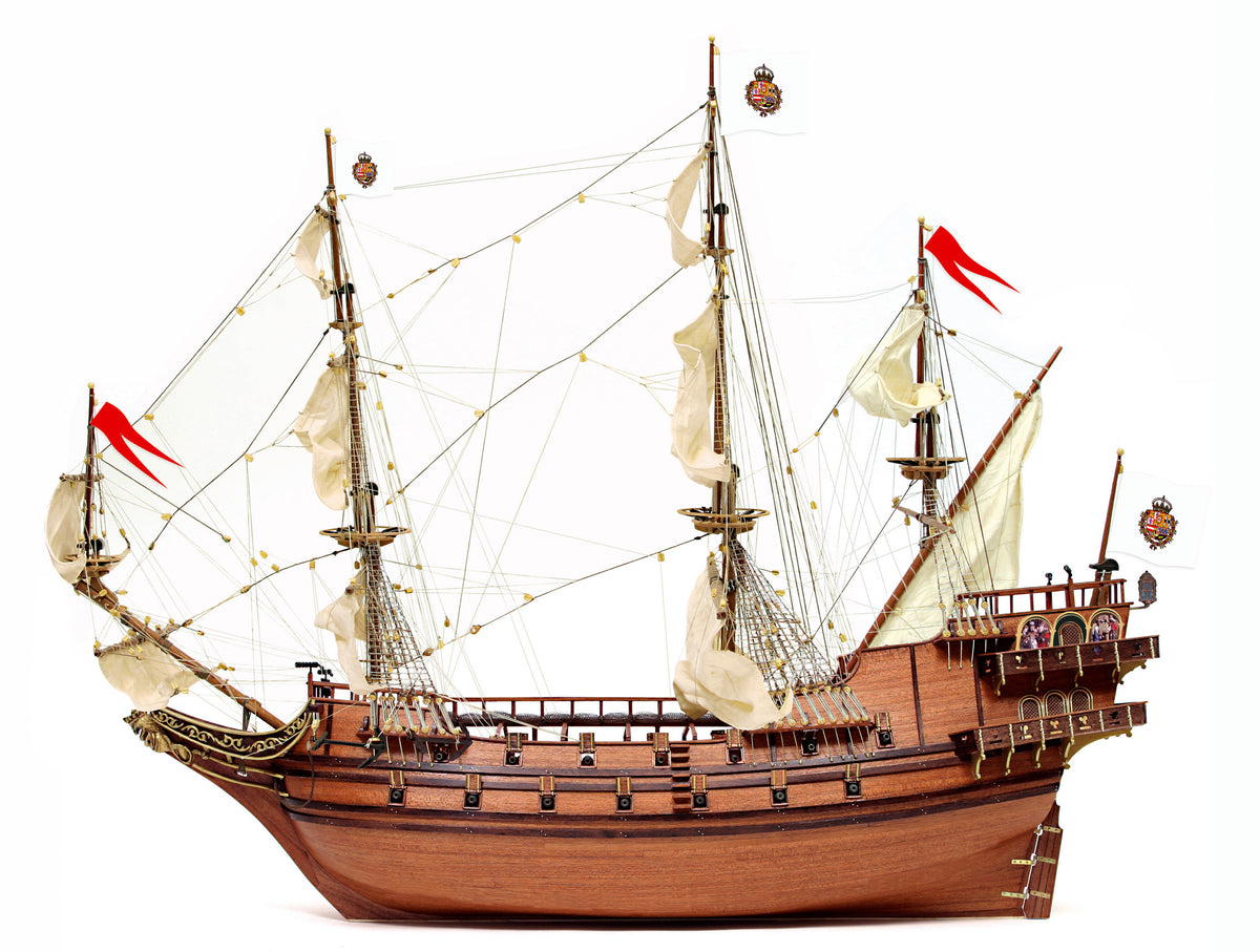 Photo of OcCre Apóstol Felipe 1:60 wooden model ship kit Spanish treasure galleon 14000