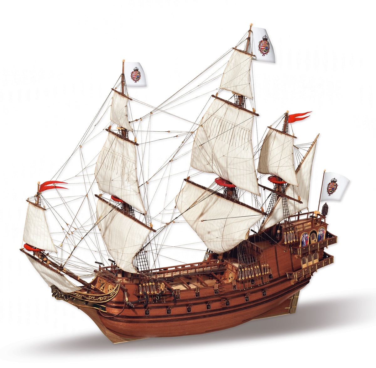 Photo of OcCre Apóstol Felipe 1:60 wooden model ship kit Spanish treasure galleon 14000